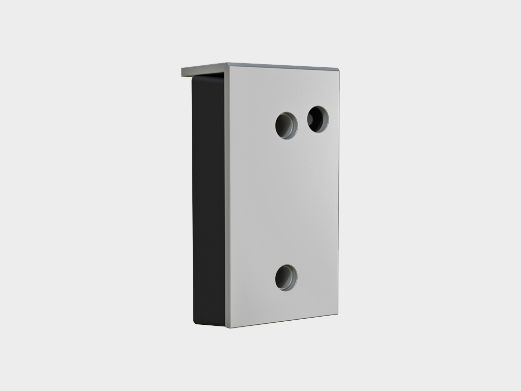 Steel face dock bumpers 465 × 250 × 165 mm (external dimensions) with 16 mm steel plate and parking sensor. Based on rubber bumper 450 × 250 × 100 mm. Product number BRSP(16)465×250×165S. Consist of a rubber bumper 450 × 250 × 100 mm covered with durable steel plate and parking sensor. Steel face improves life expectancy of the rubber bumper and protects it from damaging by parking vehicle and during loading/unloading cycle. Manufacturer’s warranty doesn’t cover steel plate replacement in case of wear and deformation due to its extreme abnormal wear. This dock bumper is used together with parking radar. For mounting dimensions, please, refer to drawings.